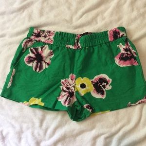 J crew floral shorts